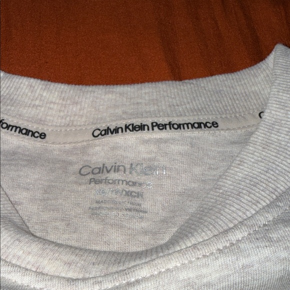 Calvin Klein Beige Cropped Performance Tee - Picture 6 of 6